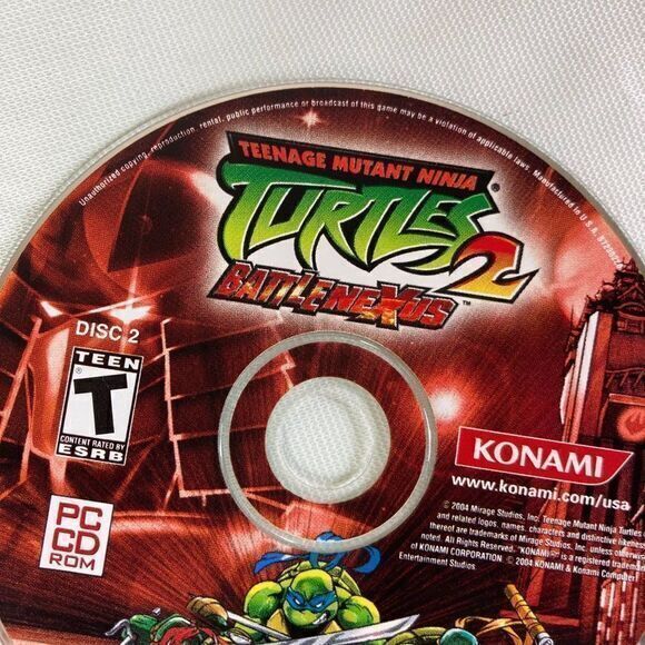 Teenage Mutant Ninja Turtles BattleNexus 2 PC Game 2004 Computer Disc Loose - Picture 6 of 8